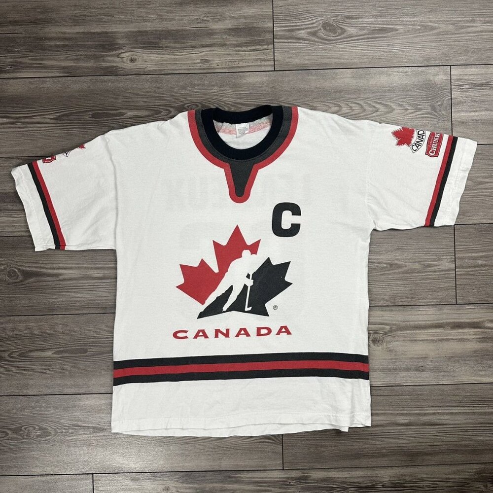 Vintage 90’s Team Canada Mario Lemieux Jersey T Shirt